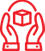 Hands holding a box icon Image
